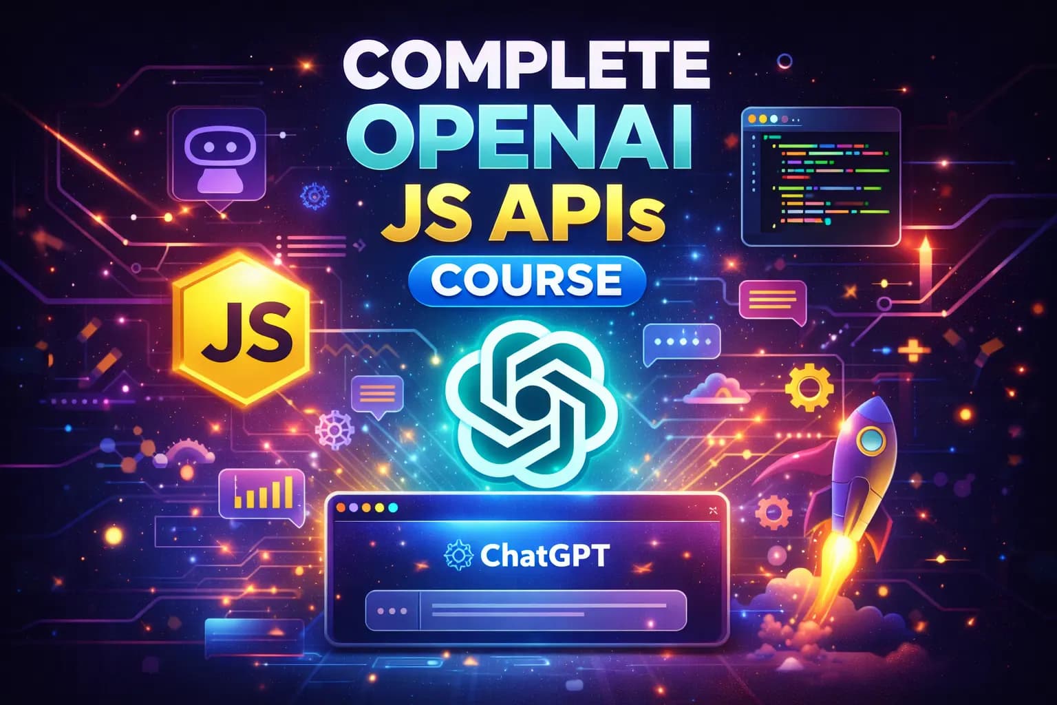 The Complete ChatGPT APIs Course - Build 15 Projects