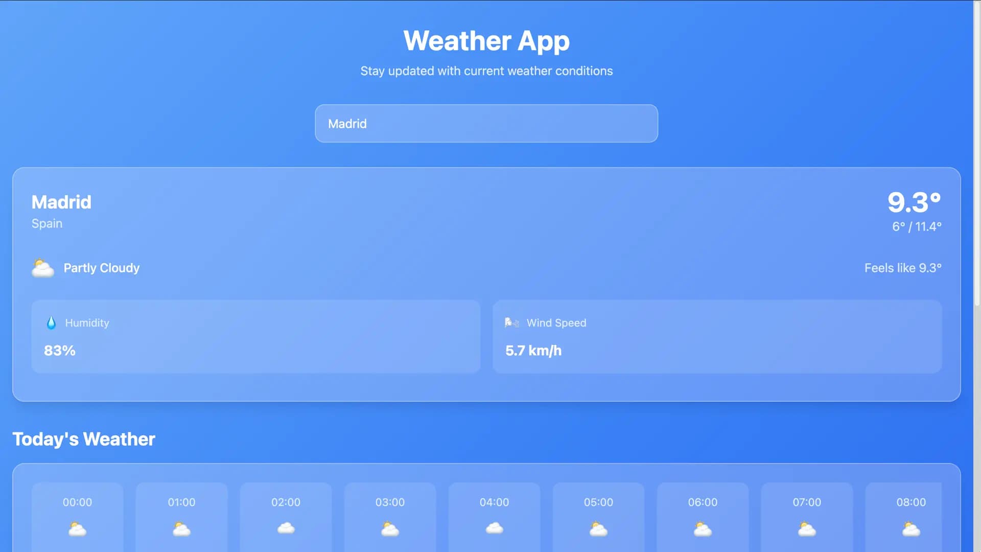 Weather Forecast Dashboard